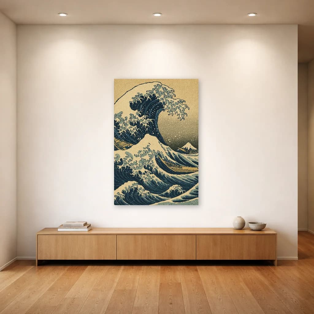 The Great Wave - Kanagawa - Japanese Wall Art - Room Scene 4