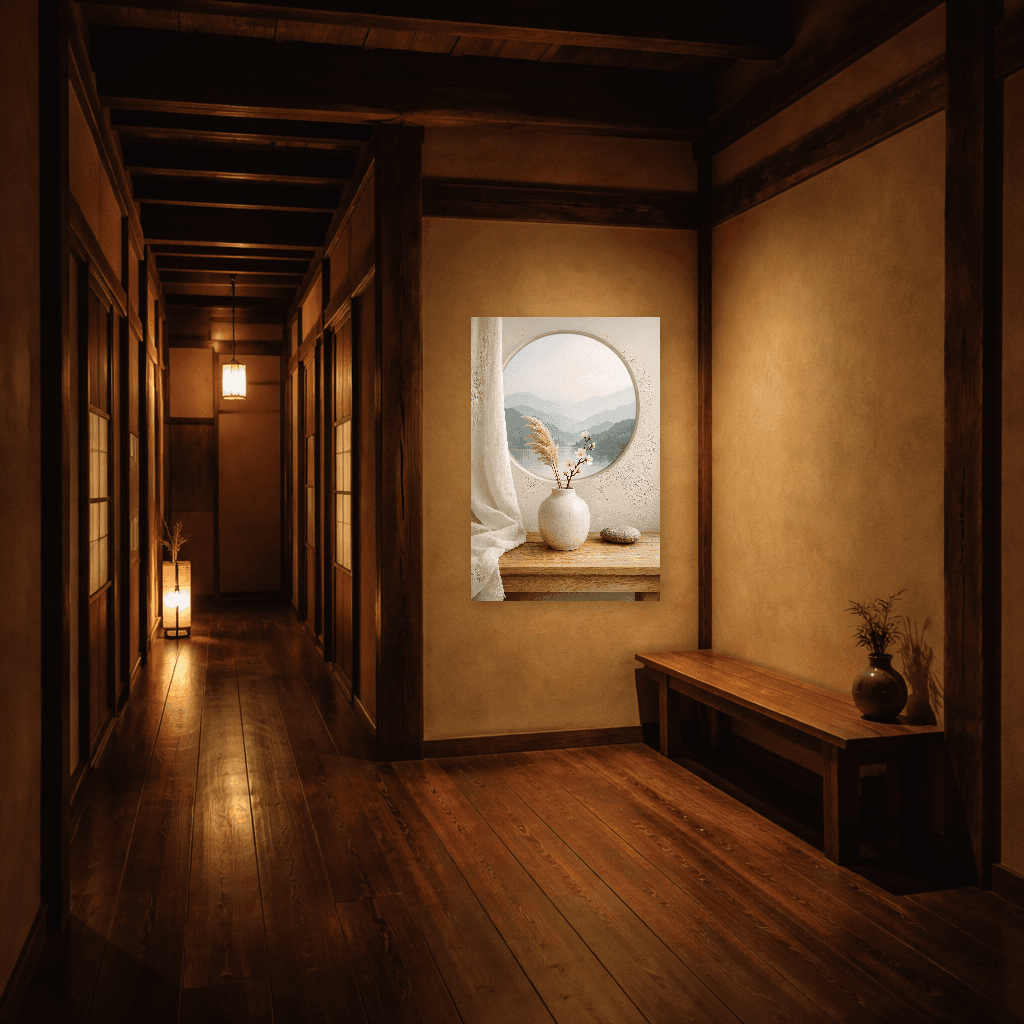 Japandi Harmony - Japanese Wall Art - Room Scene 5