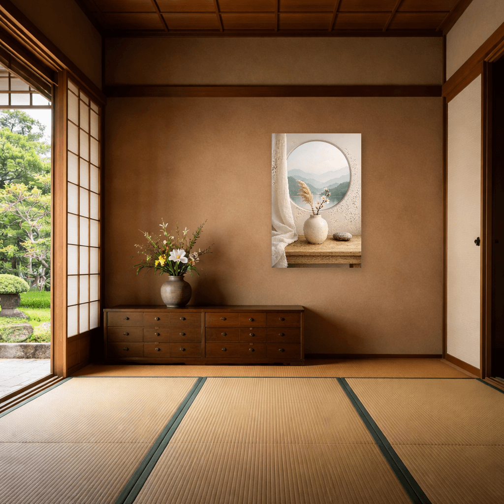 Japandi Harmony - Japanese Wall Art - Room Scene 6
