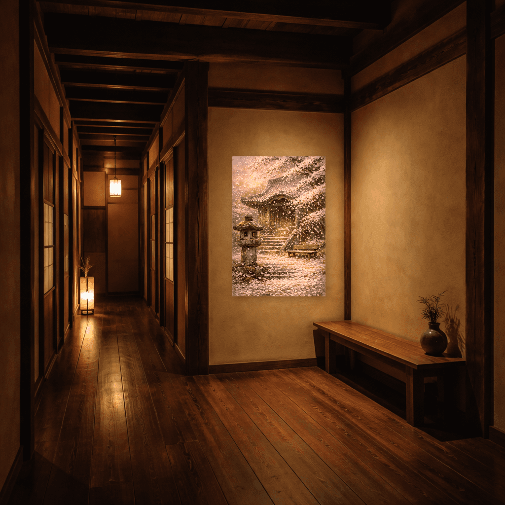 Mono no Aware - The Pathos of Things - Japanese Wall Art - Room Scene 5