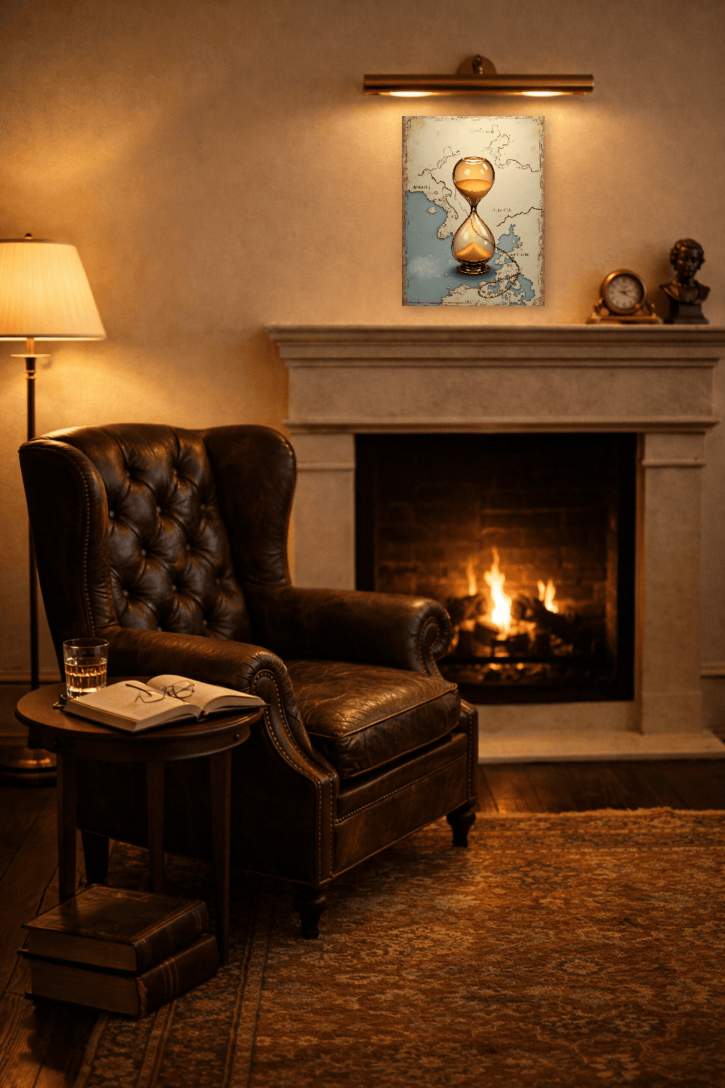 Temple in the Mist - Japanese Wall Art - Room Scene 2