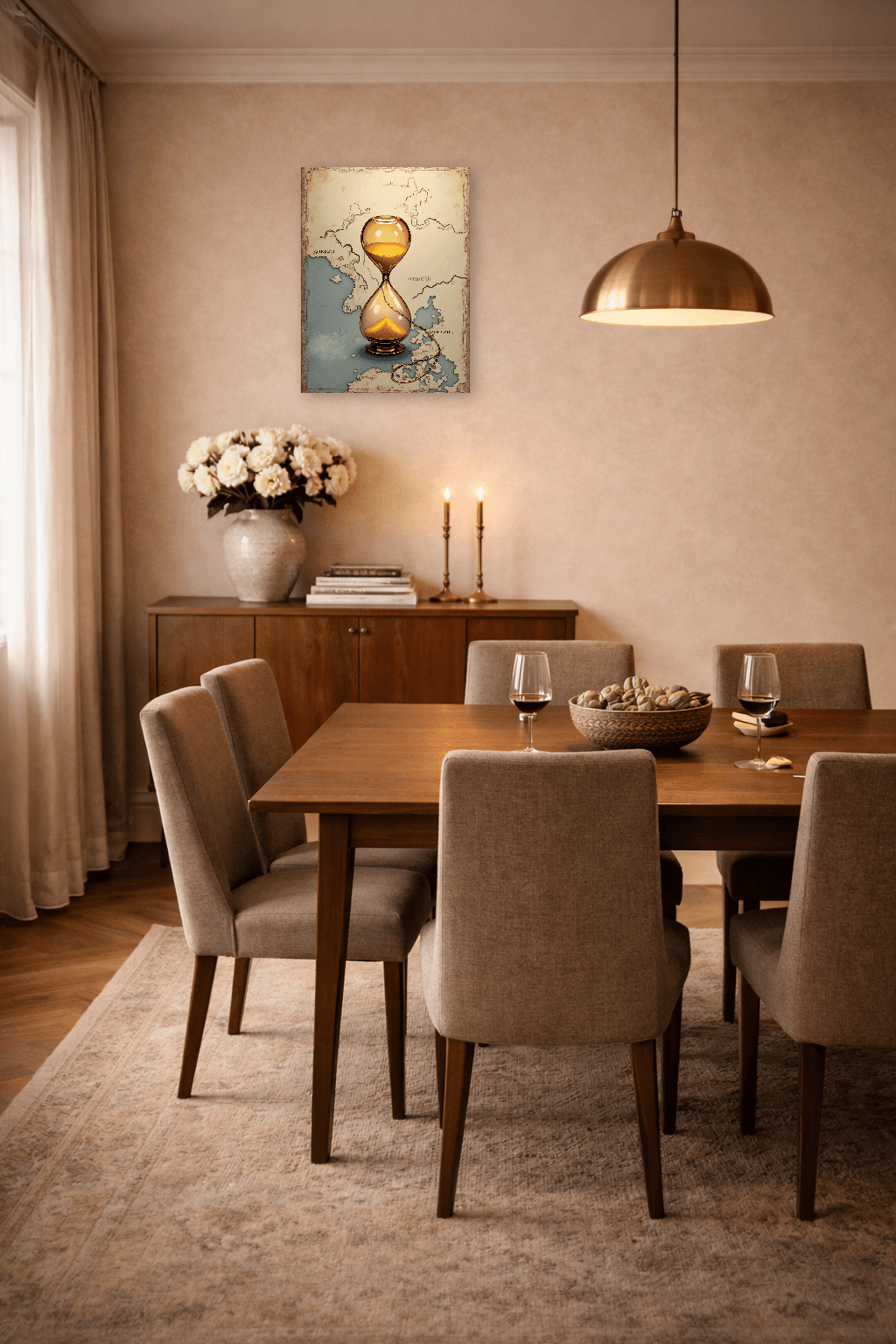 Temple in the Mist - Japanese Wall Art - Room Scene 7