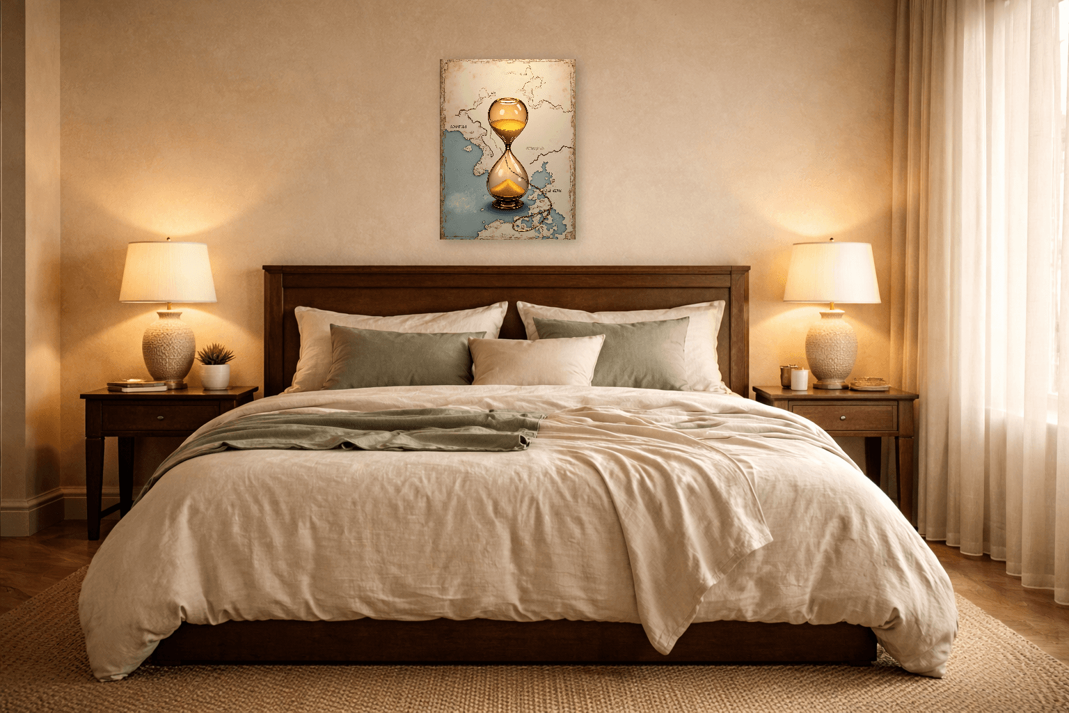 Temple in the Mist - Japanese Wall Art - Room Scene 10