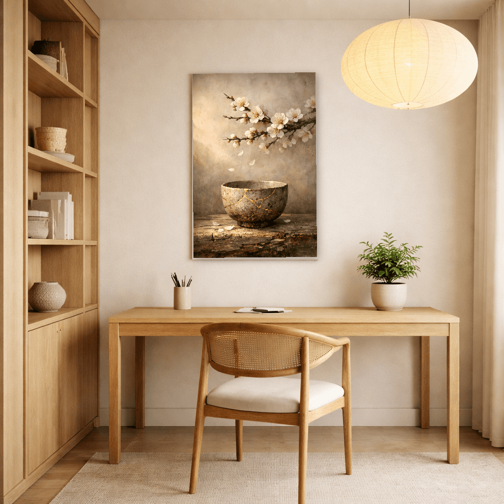 Wabi-Sabi - Beauty in Imperfection - Japanese Wall Art - Room Scene 2