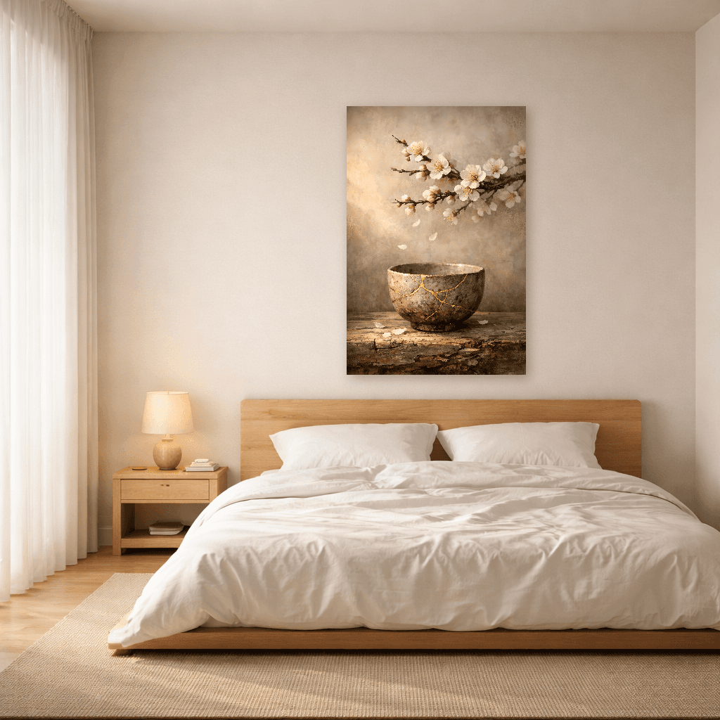 Wabi-Sabi - Beauty in Imperfection - Japanese Wall Art - Room Scene 3