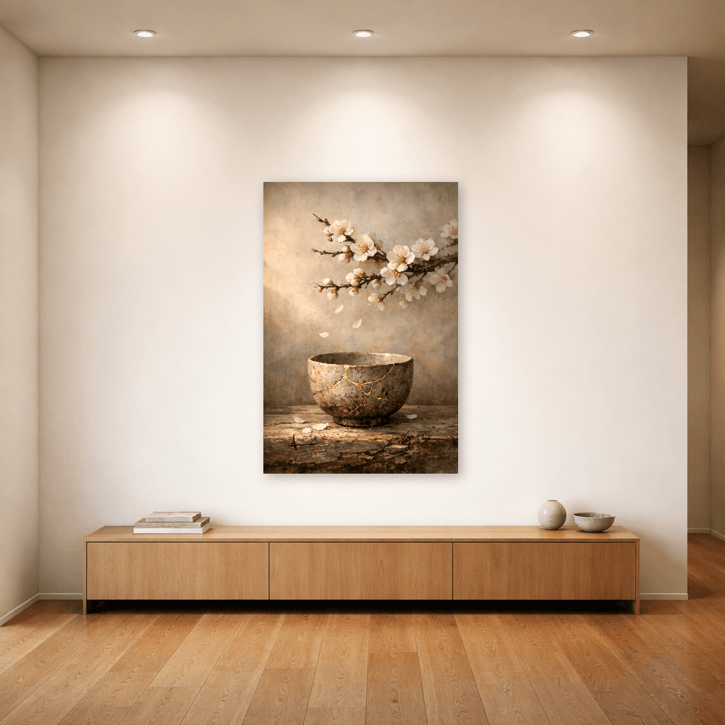 Wabi-Sabi - Beauty in Imperfection - Japanese Wall Art - Room Scene 4