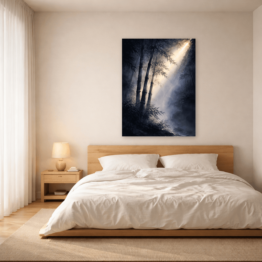 Yugi no Hikari — Twilight of the Bamboo Spirit - Japanese Wall Art - Room Scene 3
