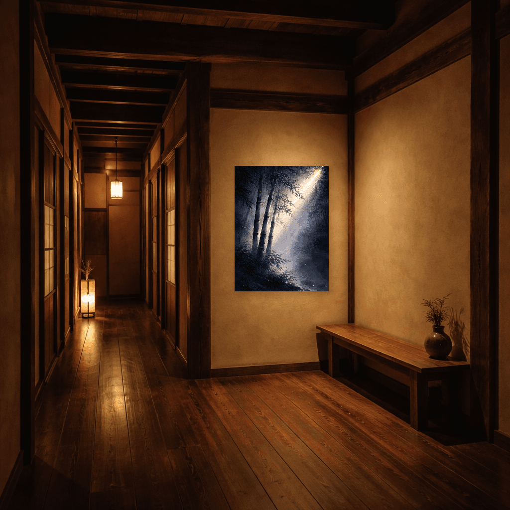 Yugi no Hikari — Twilight of the Bamboo Spirit - Japanese Wall Art - Room Scene 5